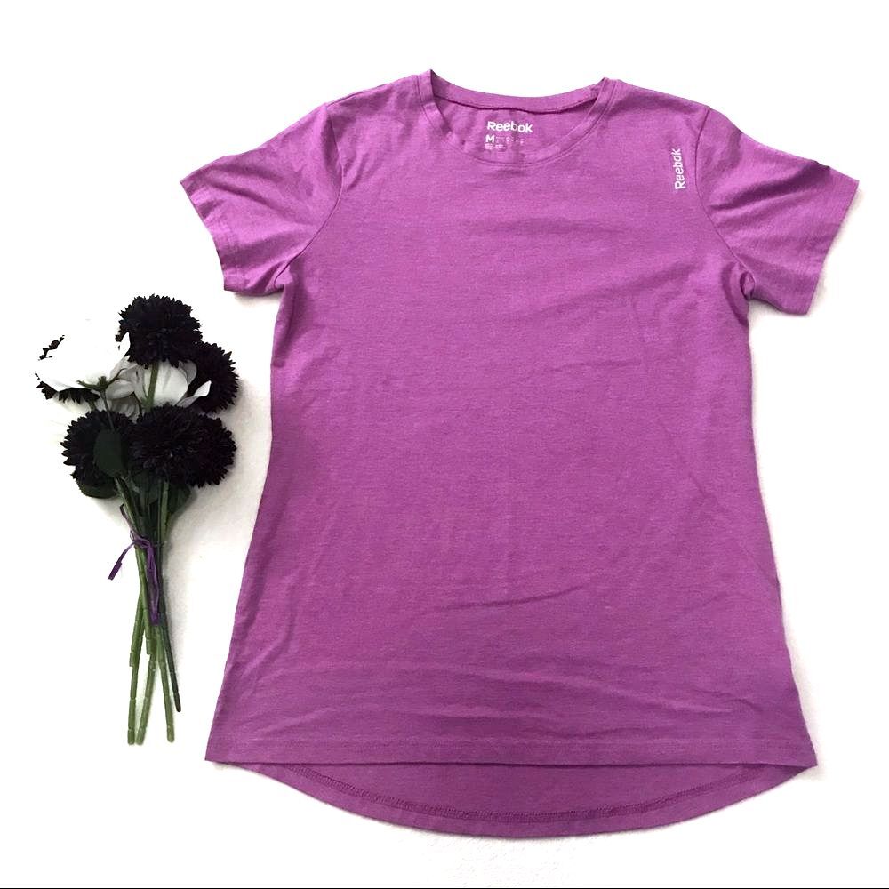 Reebok Tee Short Sleeve Size Medium Pink Purple
